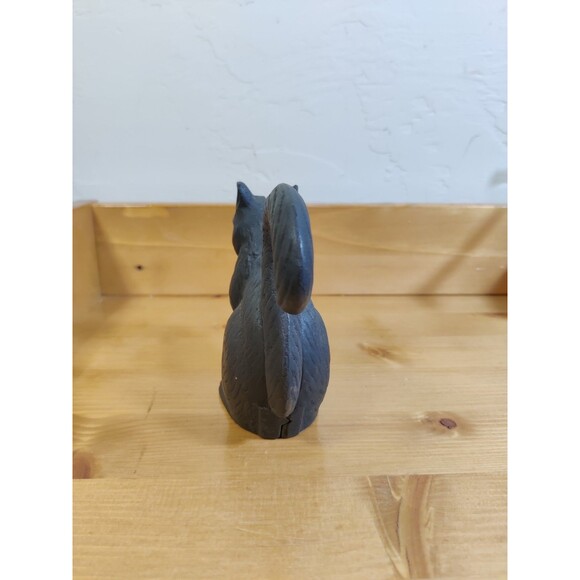 Vintage Black Cast Iron Squirrel Nut Cracker 4" Tail Is Lever - Picture 4 of 7